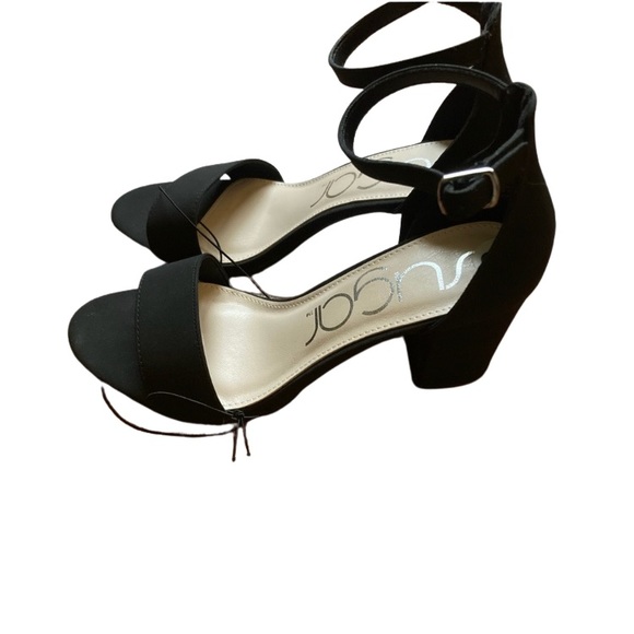 💋SUGAR BLACK HEELS SIZE 8💋 - Picture 2 of 4